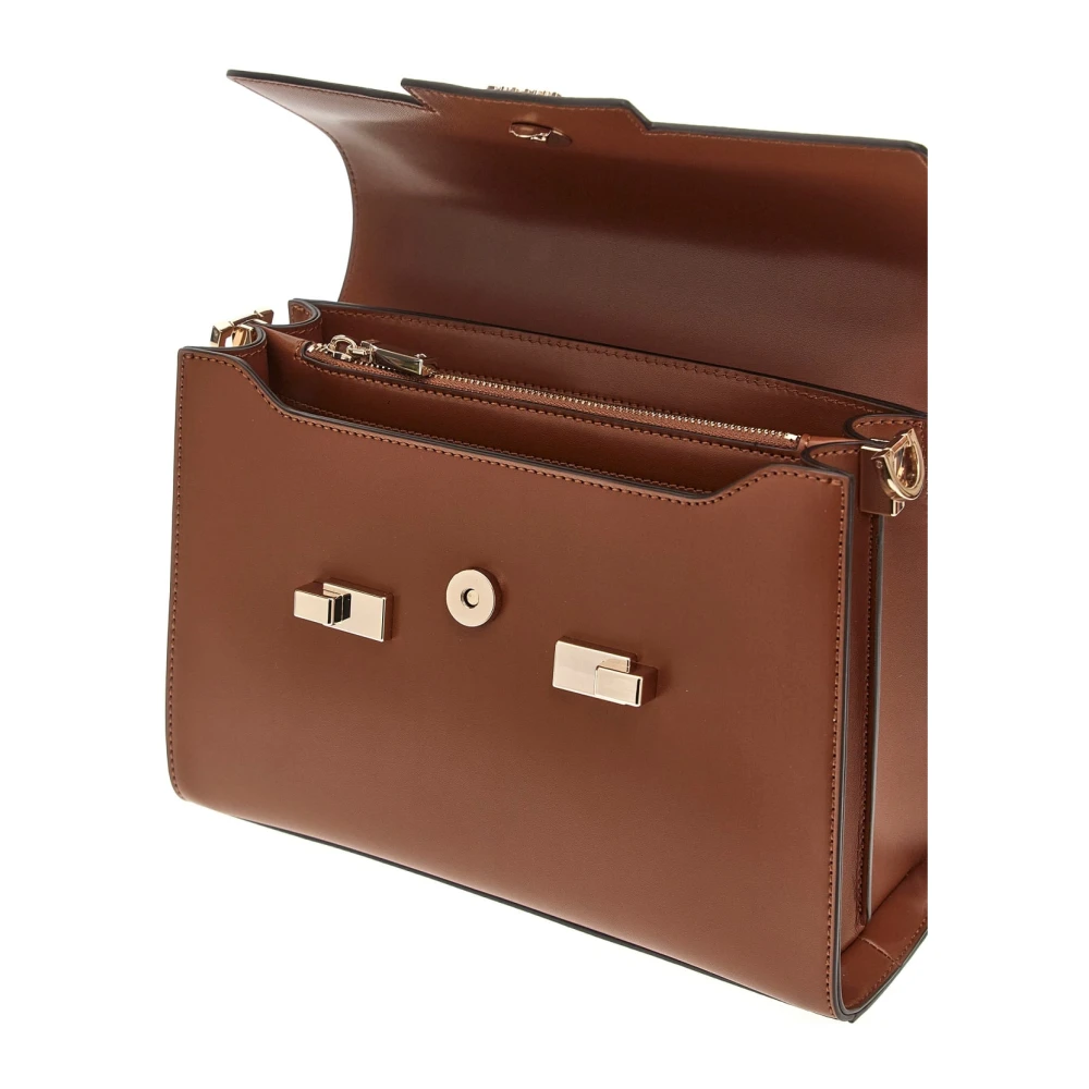 Guess Eco Mietta Schoudertas Cognac Brown Dames
