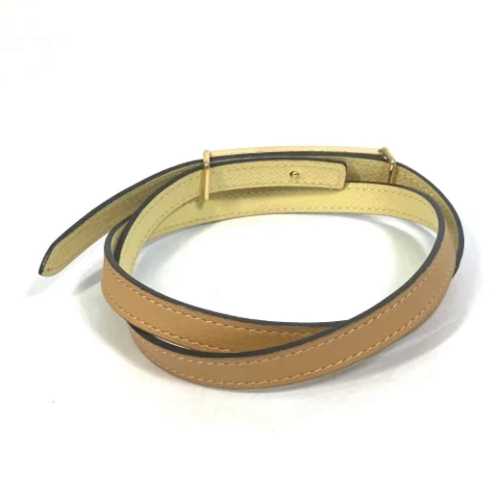 Hermès Vintage Pre-owned Leather belts Yellow Dames