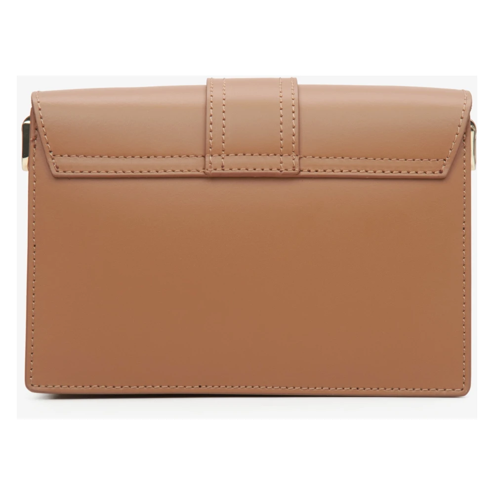 Estro Dames Bruine Italiaanse Leren Handtas Er00114778 Brown Dames