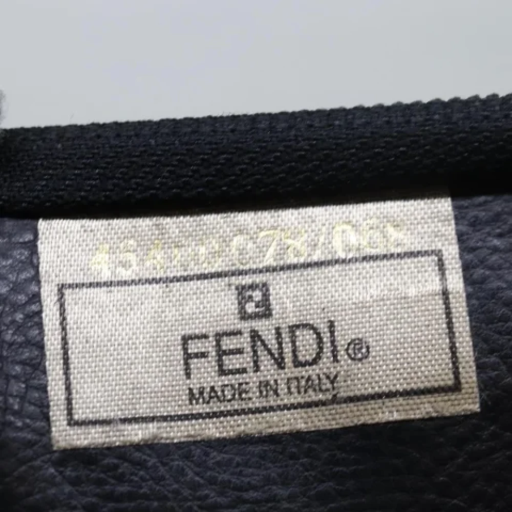 Fendi Vintage Pre-owned Canvas clutches Black Dames