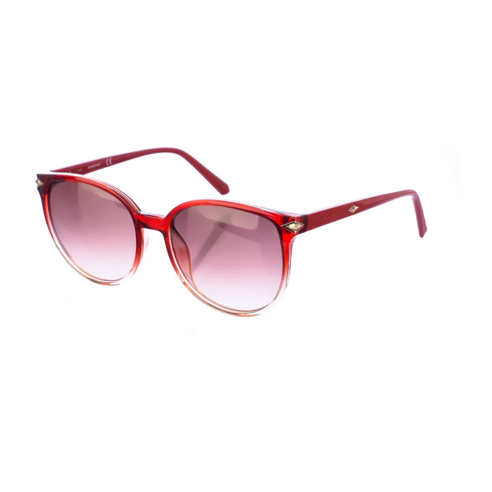 Swarovski Women's Red Oval Black-Blue Sunglasses With Purple Gradient Lenses - Sunglasses - One Size - Accessories