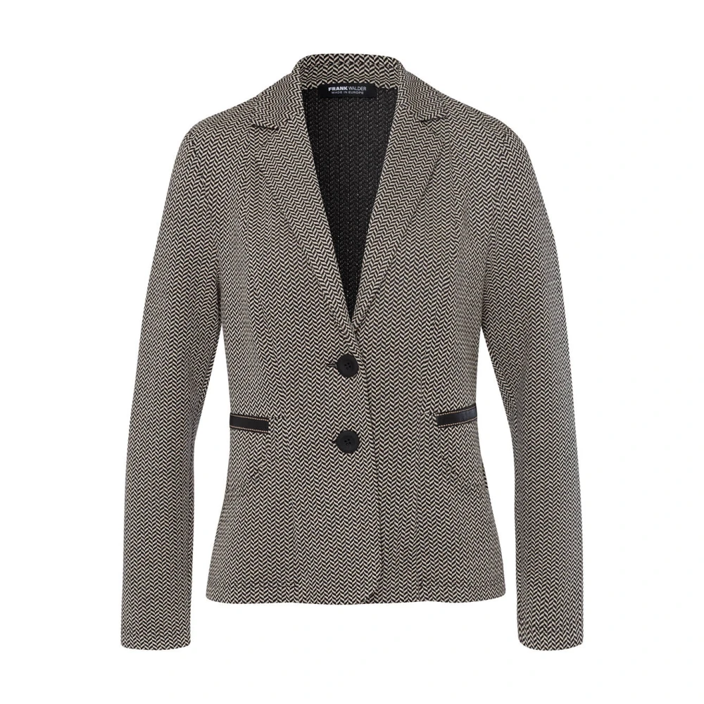Frank Walder Stijlvolle Blazer Jas Black Dames