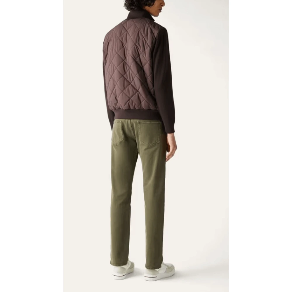 Loro Piana Groene Five-Pocket Denim Broek Green Heren
