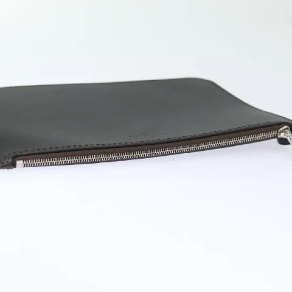 Louis Vuitton Vintage Pre-owned Leather pouches Brown Dames