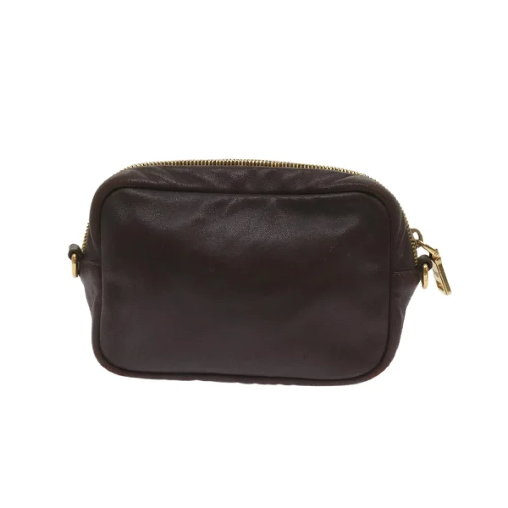 Prada Vintage Pre-owned Leather prada-bags Orange Dames