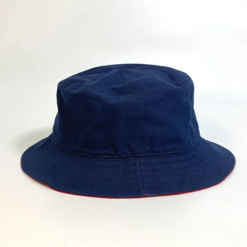 Dior Vintage Pre-owned Cotton hats Blue Dames