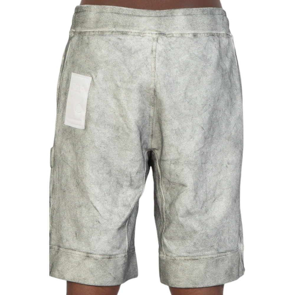Ten C Stone Washed Jersey Shorts Gray Heren