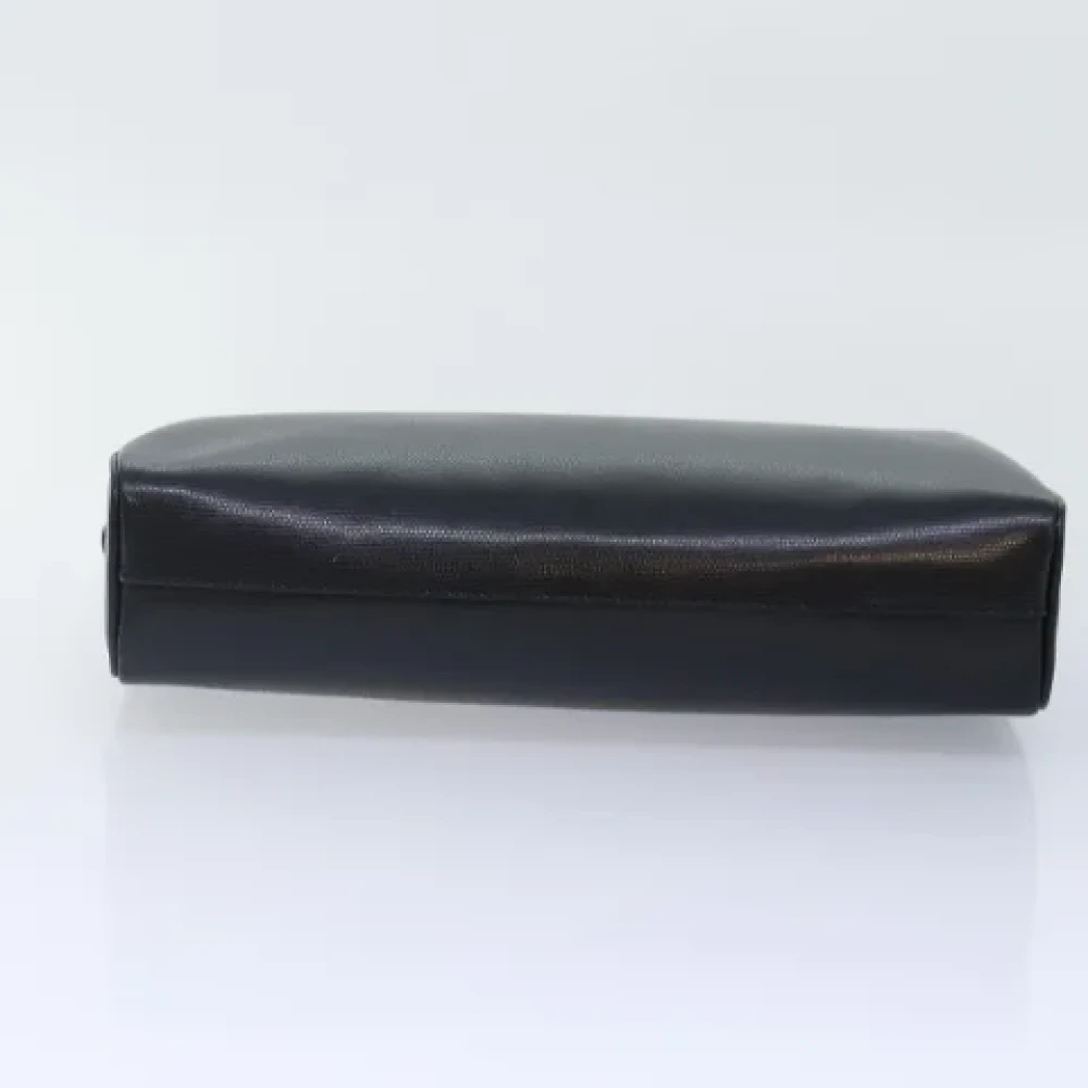 Celine Vintage Pre-owned Leather clutches Black Dames