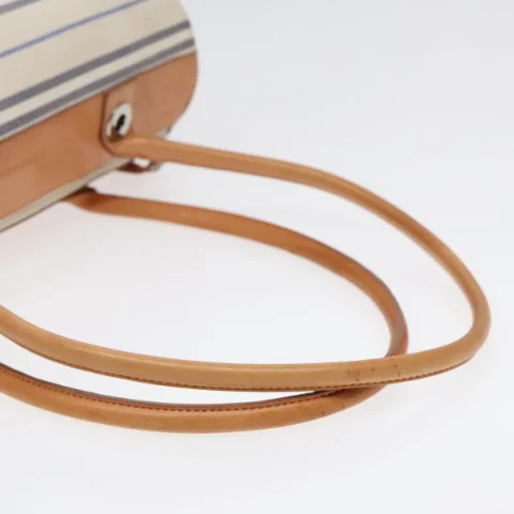 Burberry Vintage Pre-owned Canvas shoulder-bags White Dames