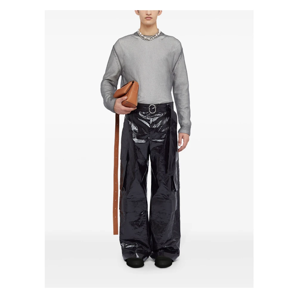 Jil Sander Gelaagd Ontwerp Trui Gray Heren
