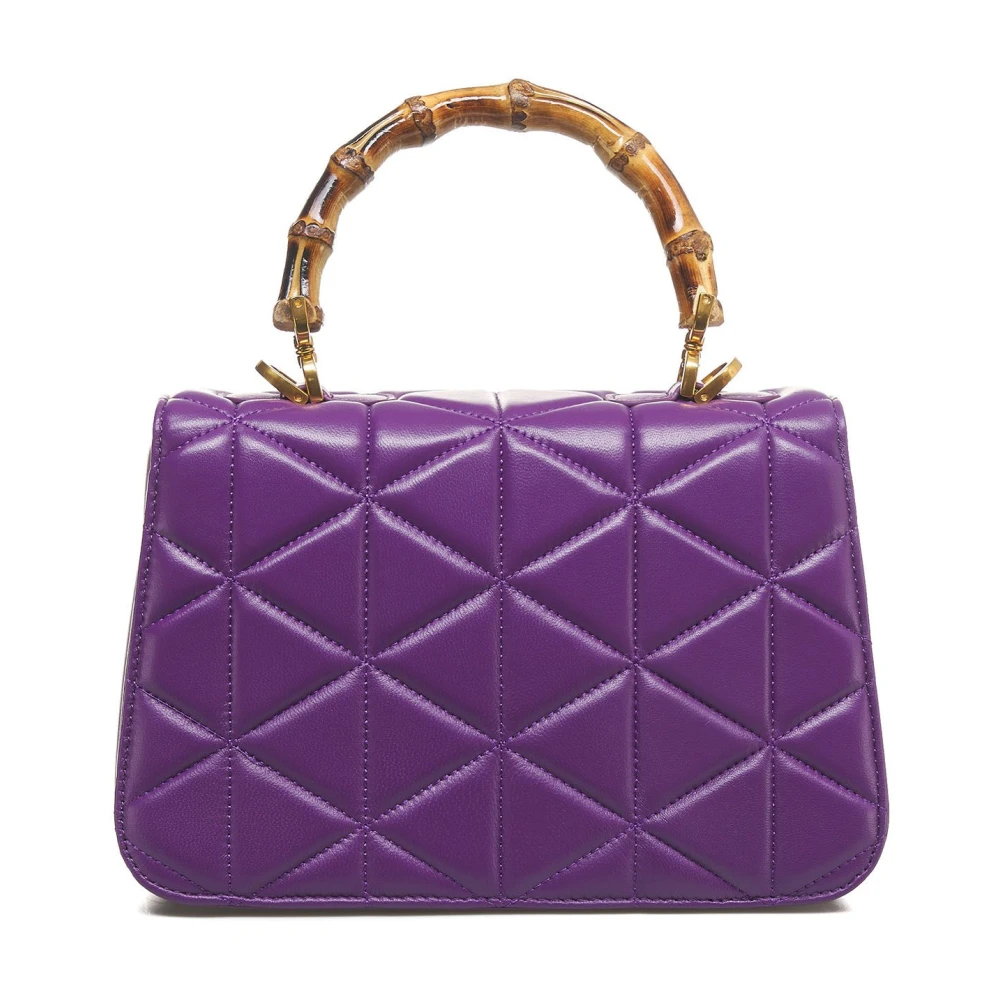 La Carrie Paarse Leren Handtas Purple Dames