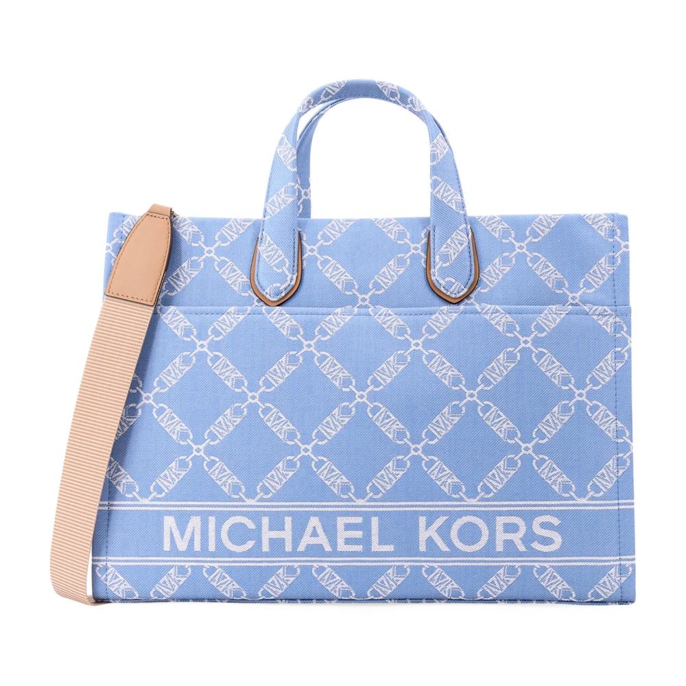 Michael Kors Blauwe handtas met Empire Logo Motif Blue Dames