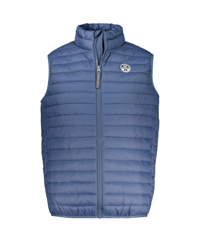 veste-bleue-en-polyamide-avec-fermeture-eclair
