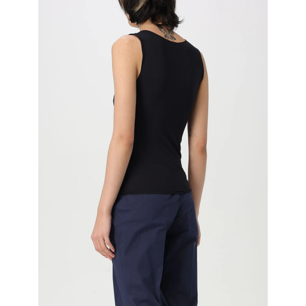 Emporio Armani Jersey Top voor Vrouwen Blue Dames