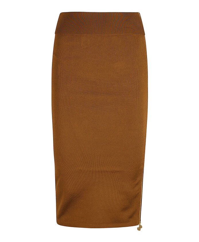jupe-en-tricot-marron-avec-fermeture-eclair