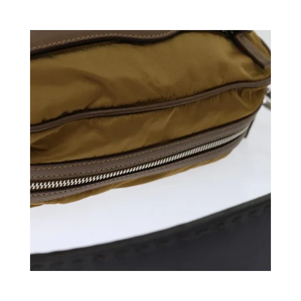 Prada Vintage Pre-owned Nylon prada-bags Brown Dames
