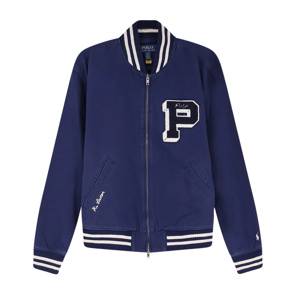 Polo Ralph Lauren Men's Blue Bomber Jackets, Xl, Bomber Jacket