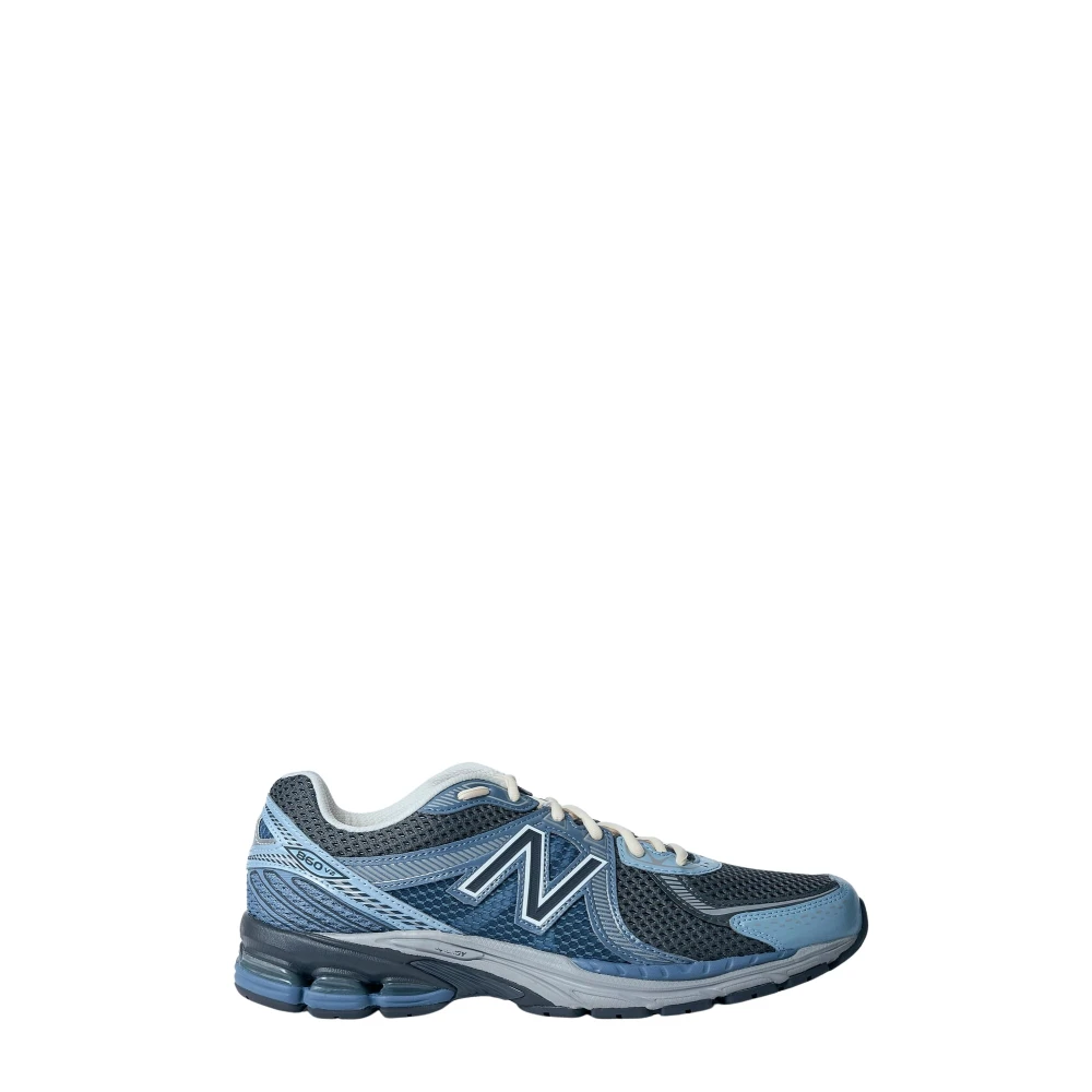 New Balance Men's Blue Mesh Panel Trainers With Logo Embroidery - Sneakers - 10 Uk - Shoes