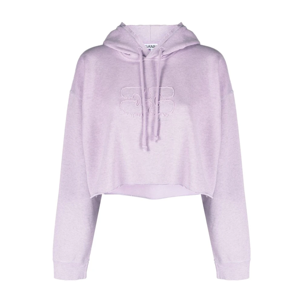 Ganni Women's Pink Hoodies, L/Xl, Oversized Hoodie