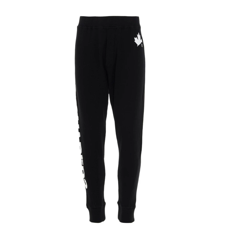Dsquared2 Men's Black Side Logo Jogger Trousers - Sweatpants - 2XL - Trousers