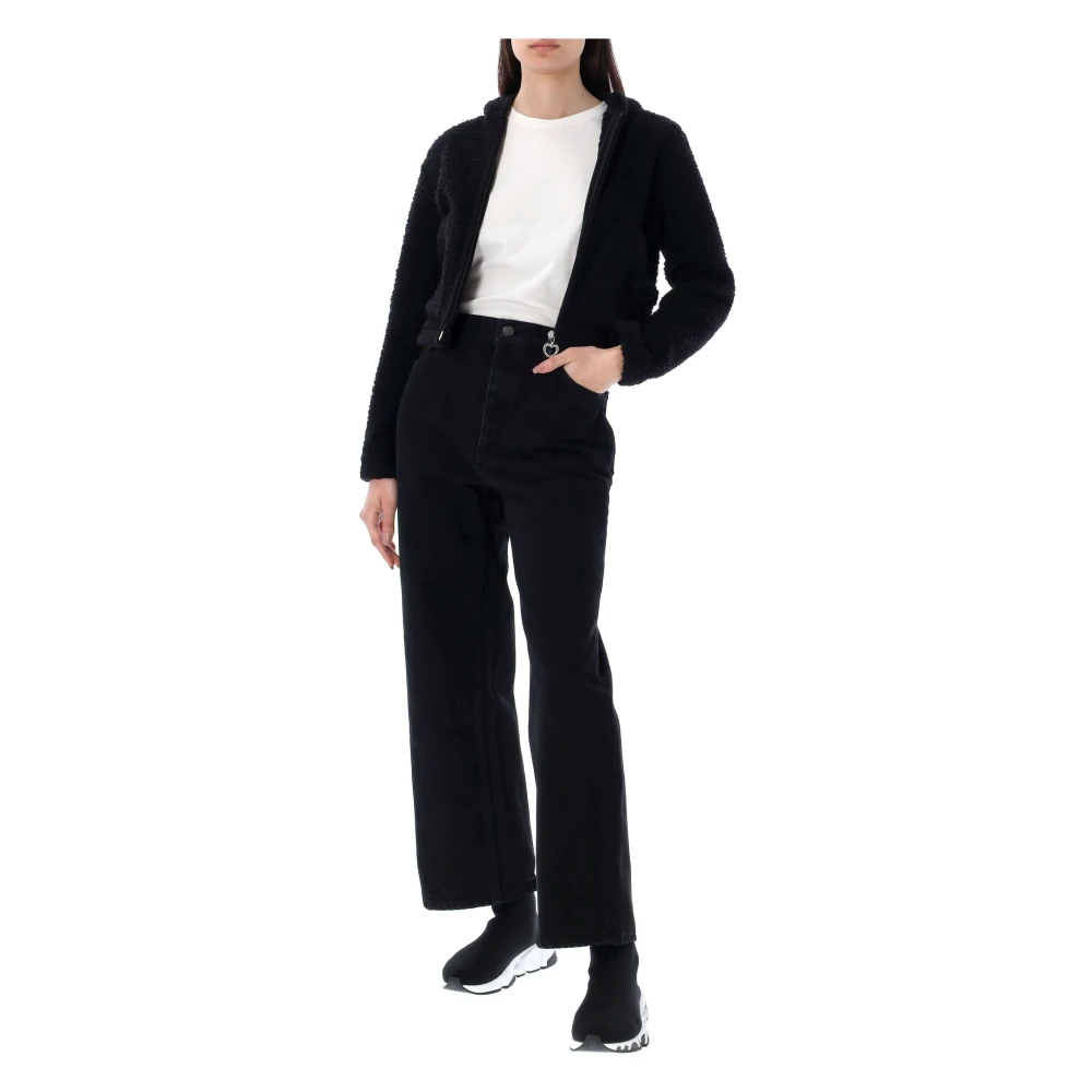 Balenciaga Cropped-Leg Jeans Black Dames