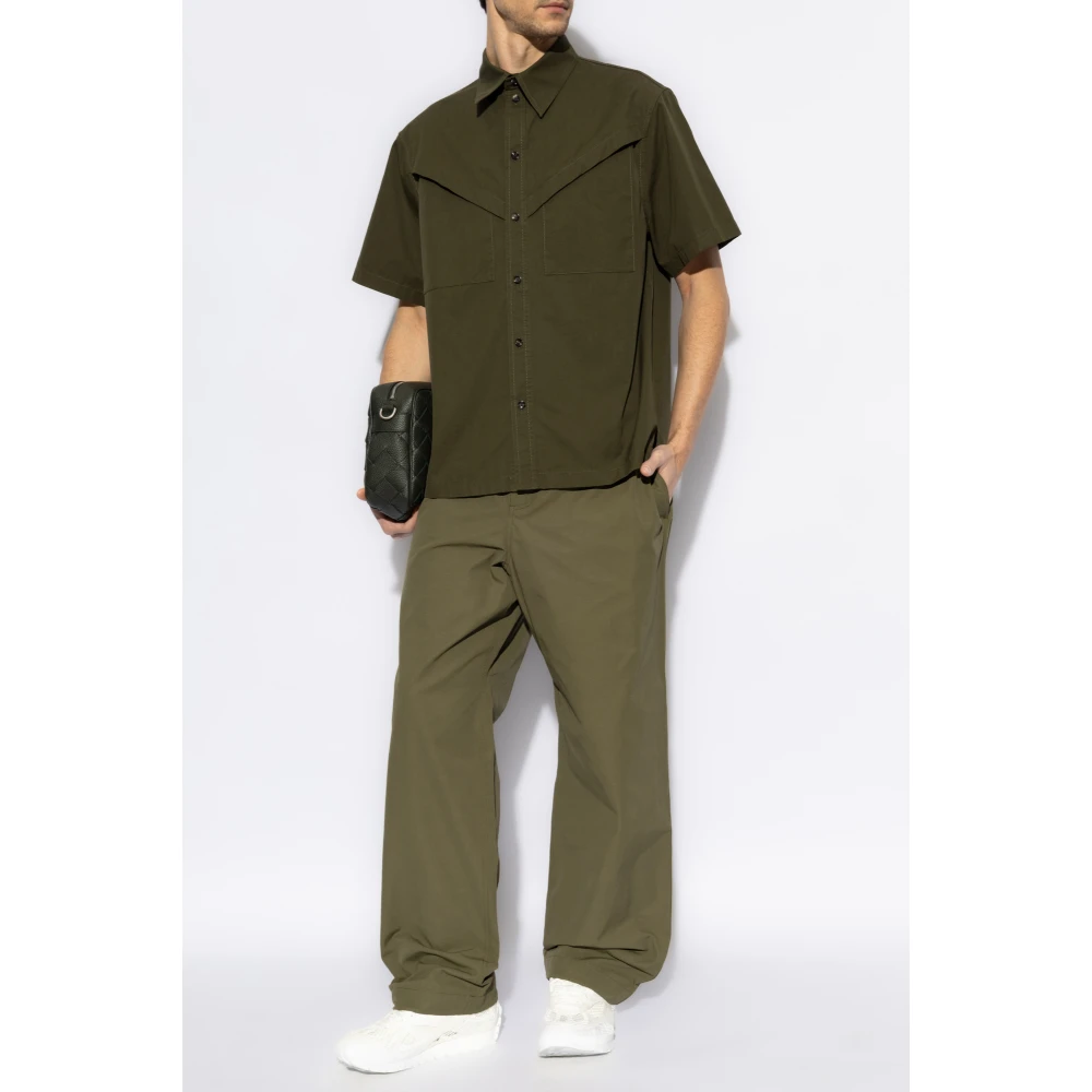 Bottega Veneta Kortemouwenshirt Green Heren