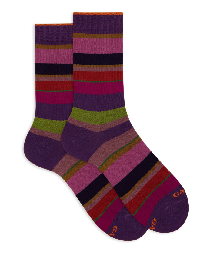 chaussettes-courtes-en-coton-violet-pour-hommes-a-rayures-multicolores