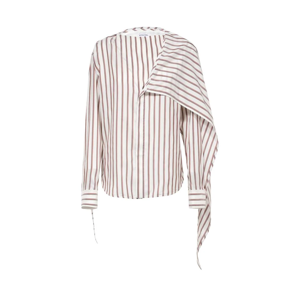Bottega Veneta Gestreepte Zijden Blouse Multicolor Dames