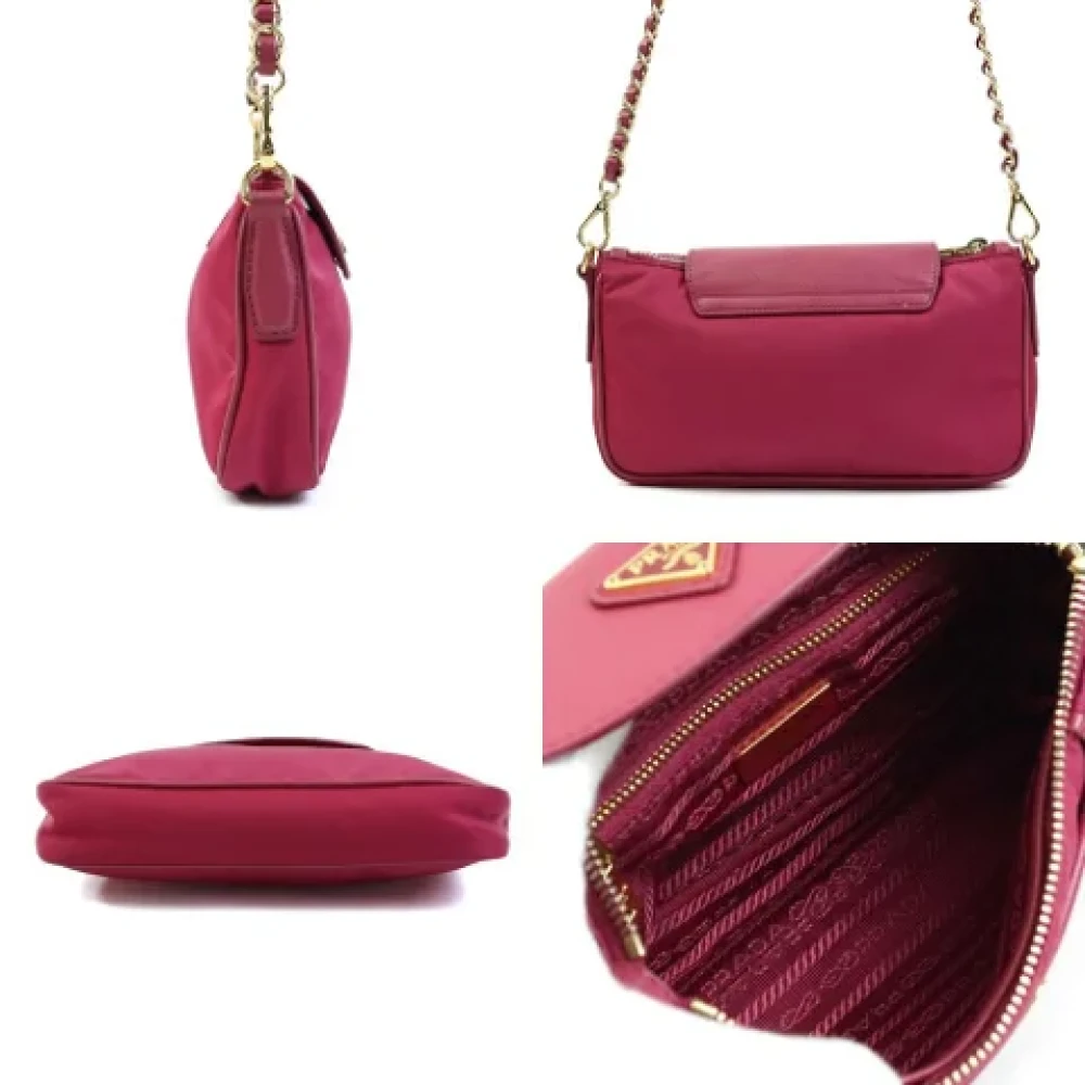 Prada Vintage Pre-owned Fabric prada-bags Pink Dames