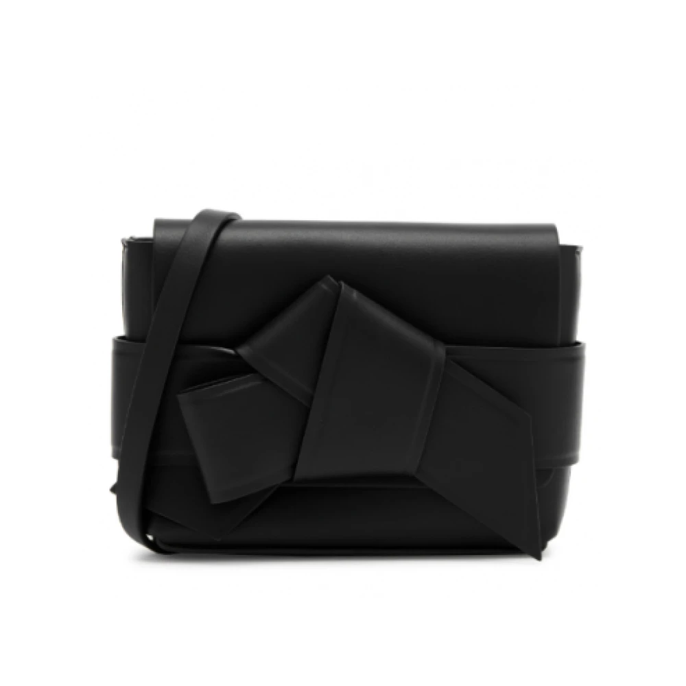 Acne Studios Zwarte Schoudertas Mini Musubi Black Dames