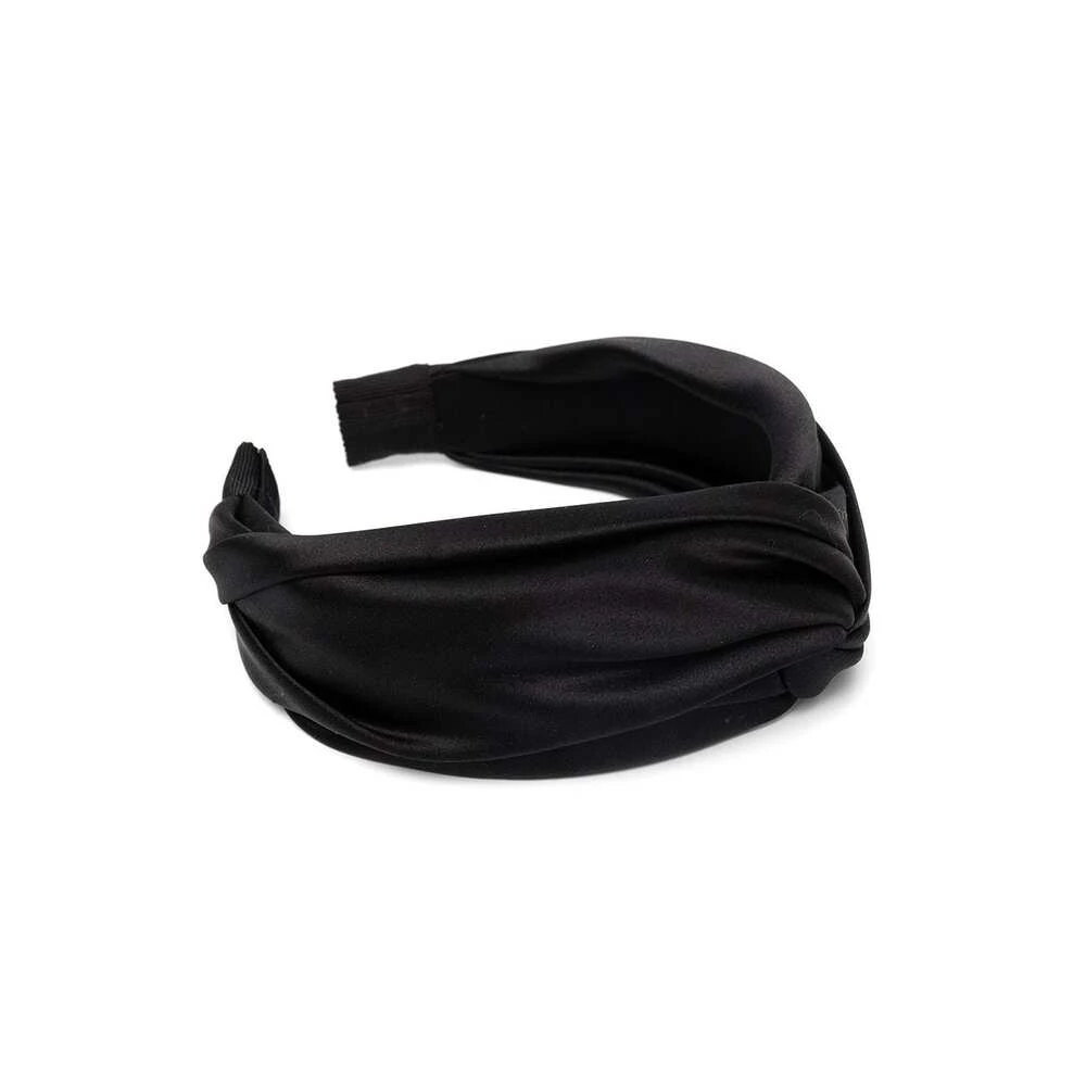 Jennifer Behr Zwarte Zijden Satijnen Twist Haaraccessoire Black Dames