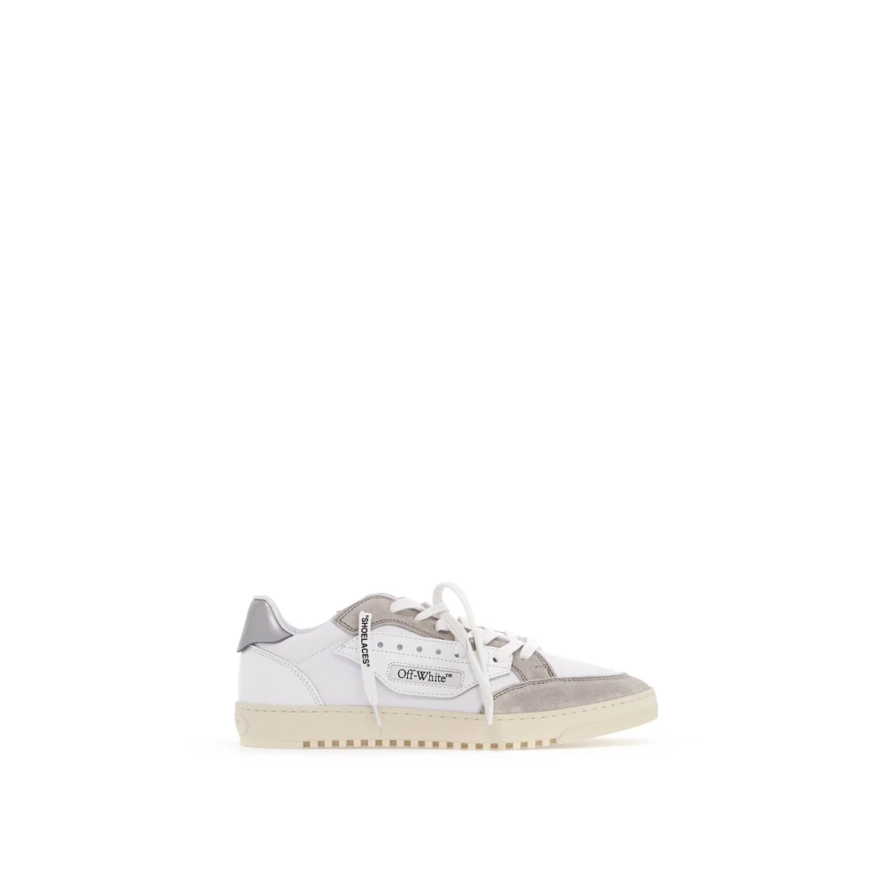 Off White Sneakers av canvas och läder med stil White, Herr