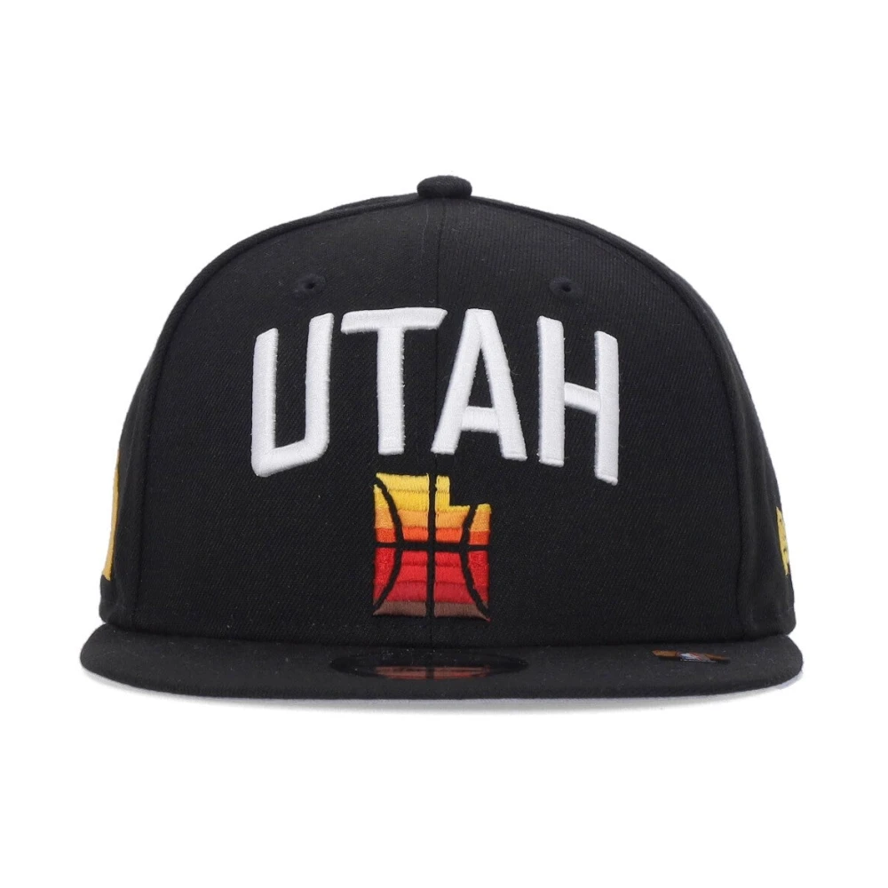 new era Utah Jazz Platte Klep Pet Nba21 Black Heren