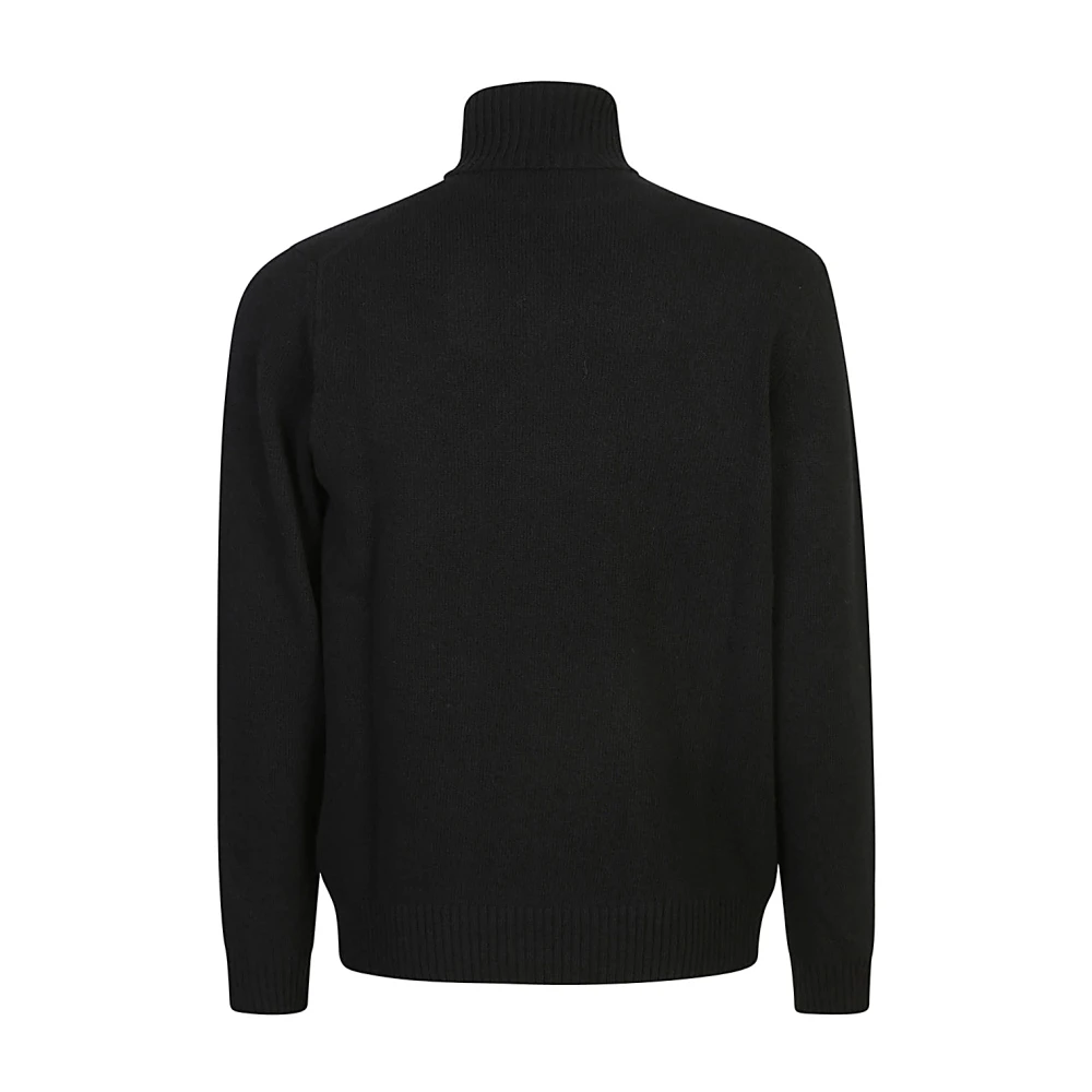 Roberto Collina Zwarte Sweaters voor Mannen Black Heren