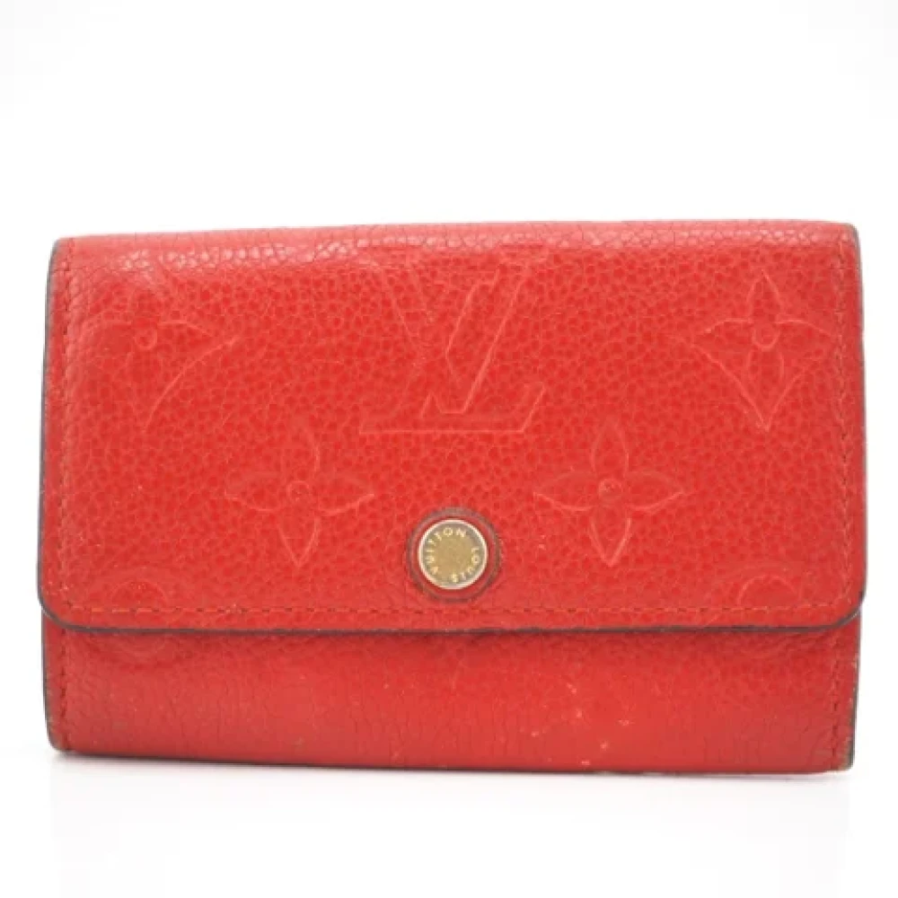 Louis Vuitton Vintage Pre-owned Leather key-holders Red Dames