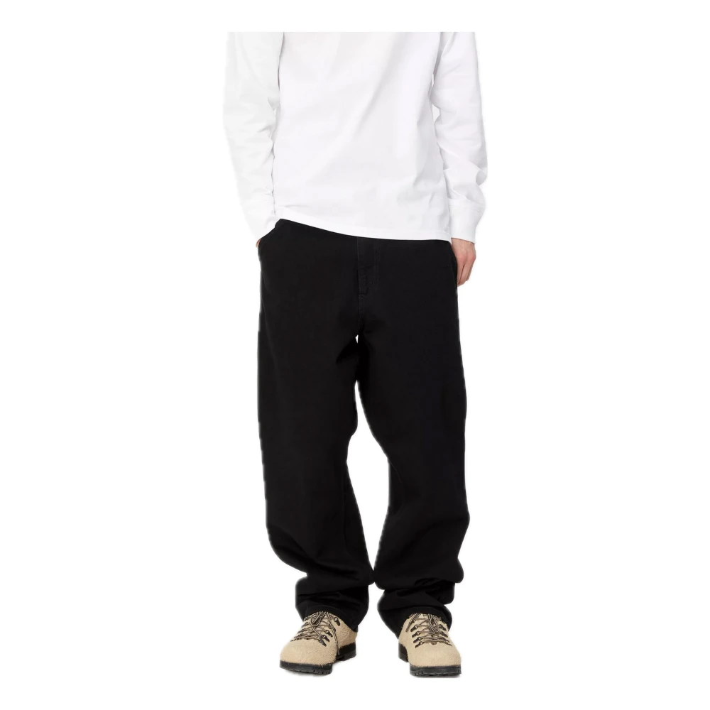 Carhartt WIP Klassieke werkbroek in Smith denim Black Heren