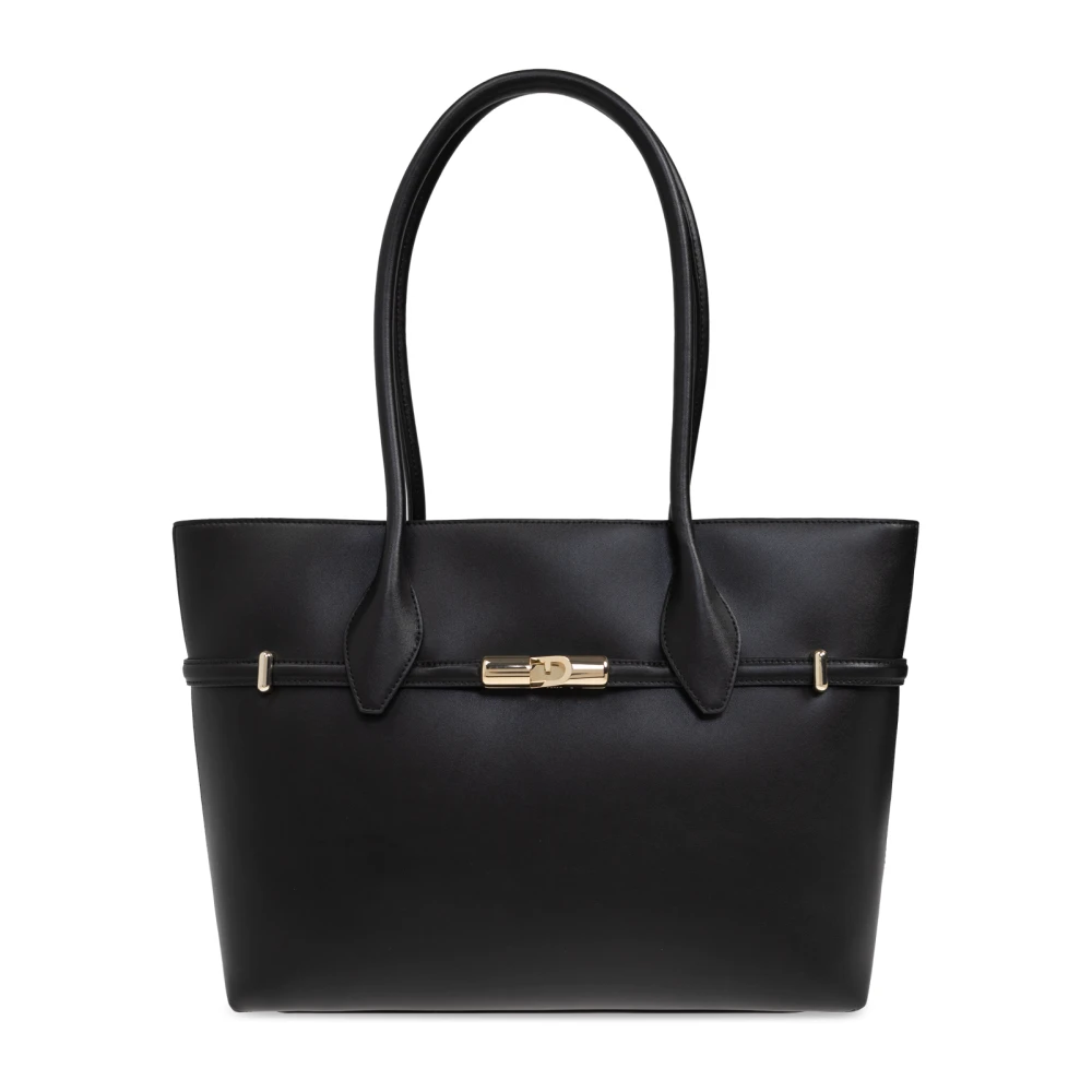 Furla Tas Goccia Large type shopper Black Dames
