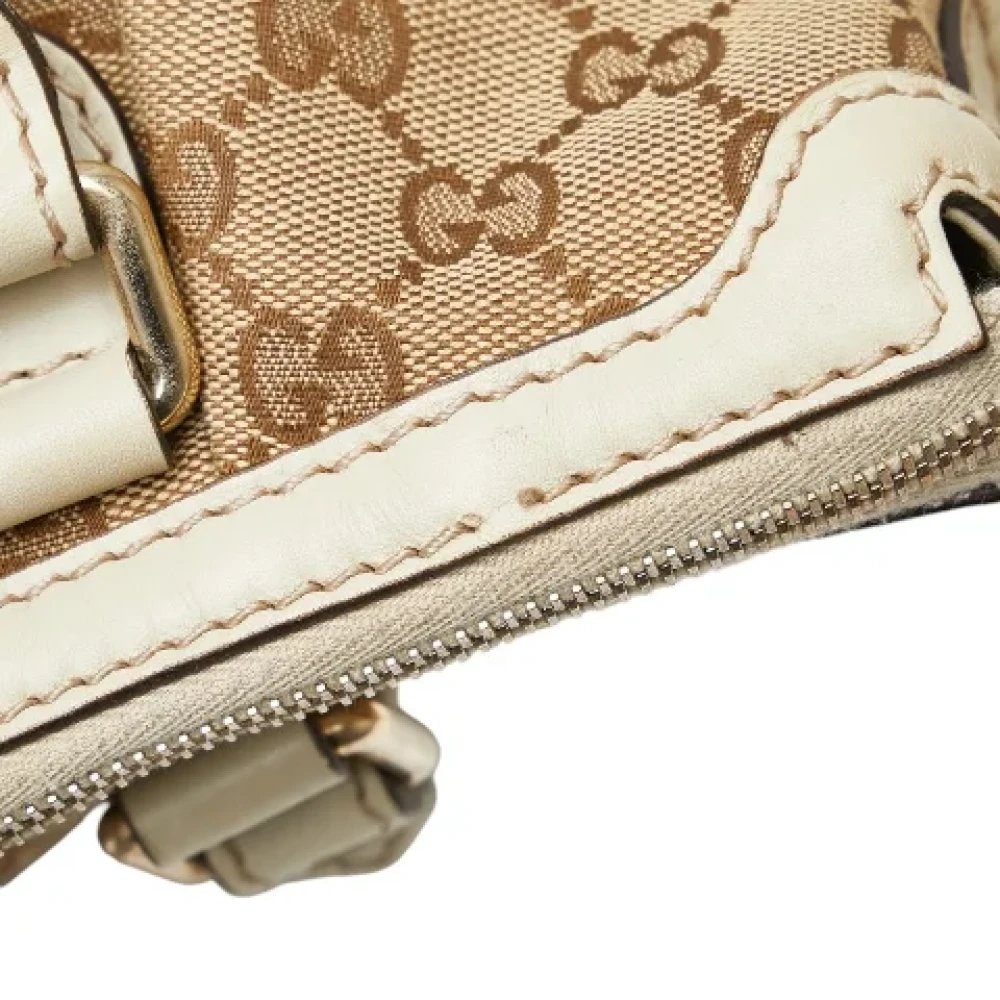 Gucci Vintage Pre-owned Canvas gucci-bags White Dames