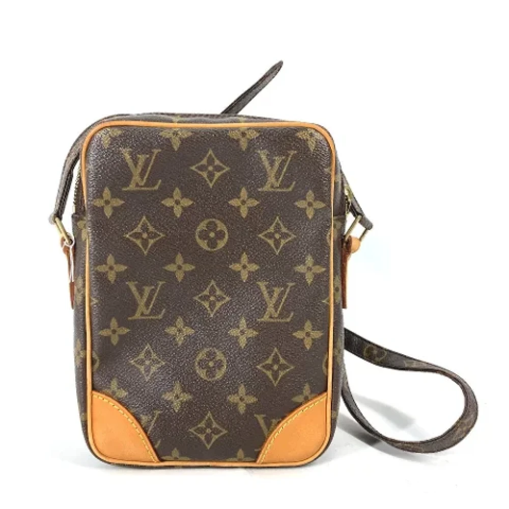 Louis Vuitton Vintage Pre-owned Cotton louis-vuitton-bags Brown Dames