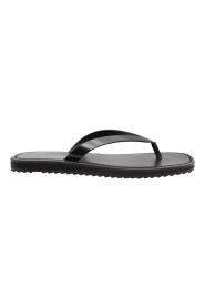 Flip Flop Sandal med syet læder