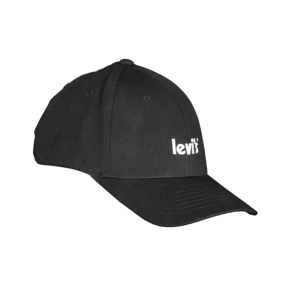 Levi's Zwarte Katoenen Hoed met Klep Black Unisex