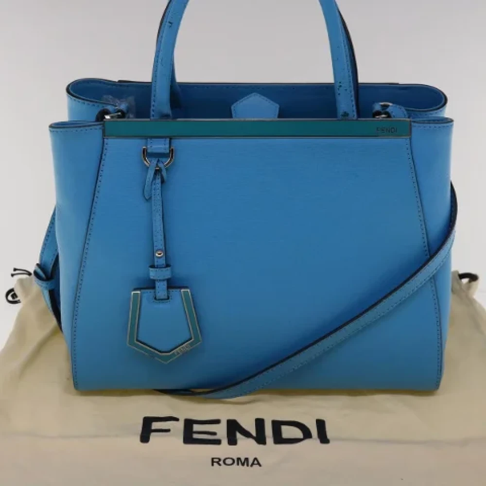 Fendi Vintage Pre-owned Leather handbags Blue Dames
