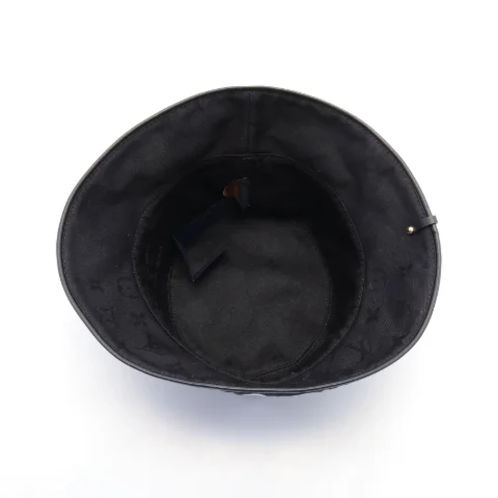 Louis Vuitton Vintage Pre-owned Cotton hats Black Dames