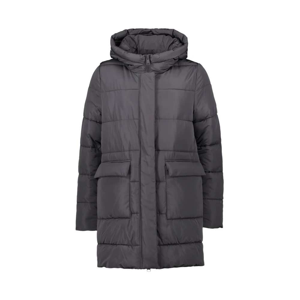 Cartoon Warme Winter Pufferjas Gray Dames