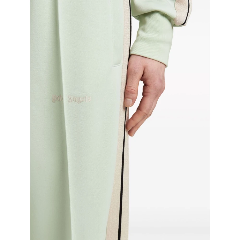 Palm Angels Wide Trousers Green Dames