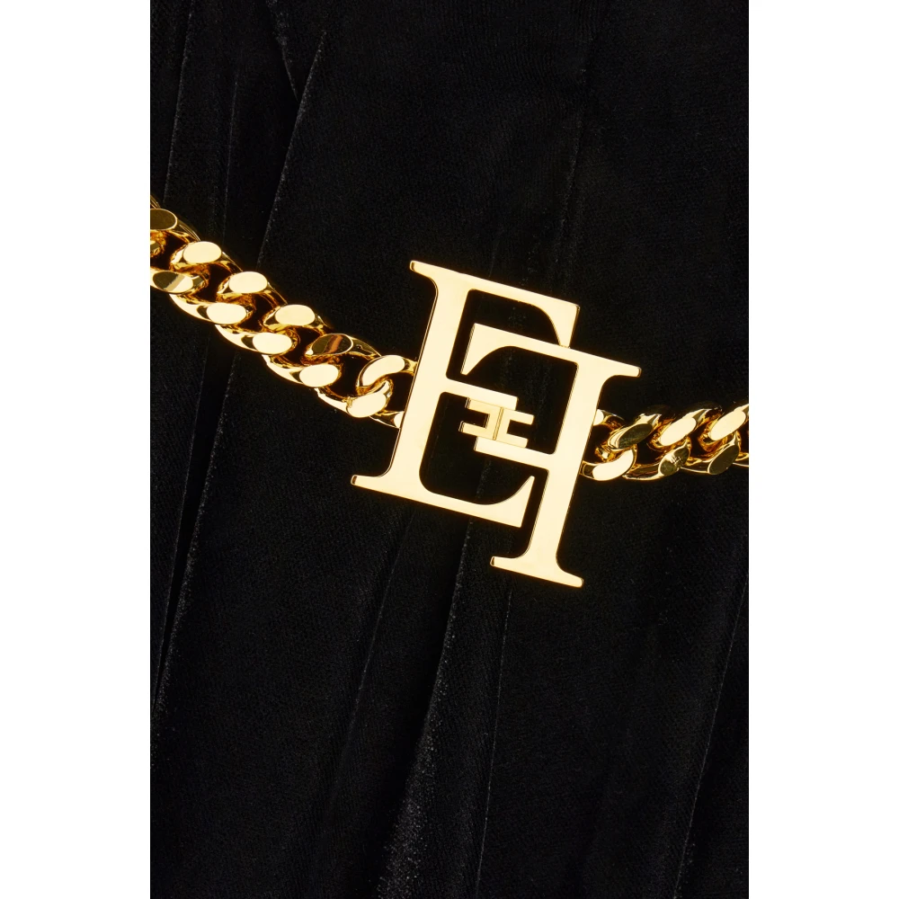 Elisabetta Franchi Stijlvolle Jurken Collectie Black Dames