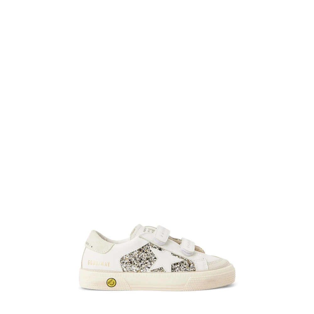 Golden Goose Glitter Sneakers med vita läderinsatser White, Pojke