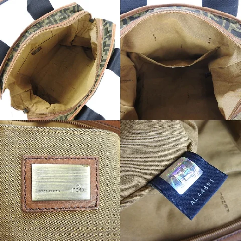 Fendi Vintage Pre-owned Canvas handbags Brown Dames