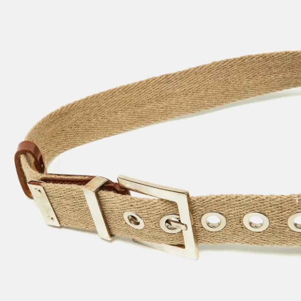 Dolce & Gabbana Pre-owned Leather belts Beige Dames