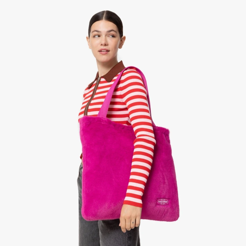 Eastpak Fuzzy Tote Bags Pink Dames